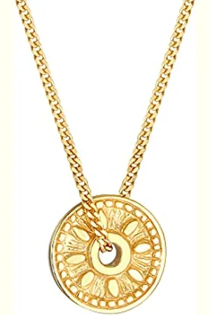 Elli Collana Donna Moneta Ciondolo Sun Antique Vintage Trend in 925 Sterling Silver