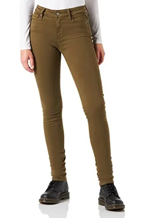 Replay Jeans Donna Luzien Skinny Fit Hyperflex Elasticizzati, Verde , W29 x L32