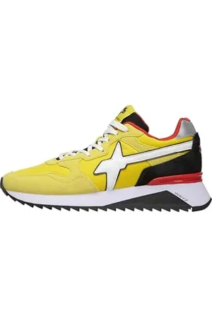 W6YZ Yak-m, Scarpe da Ginnastica Uomo, Yellow Black White, 41 EU