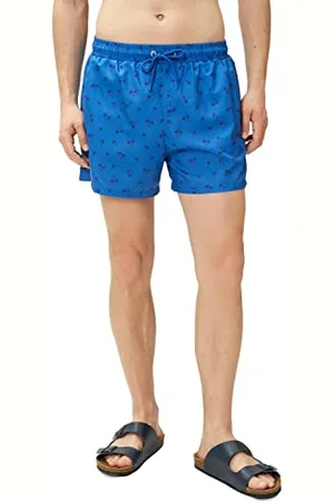 Koton Sea Shorts Palm Printed Drawstring Pocket Detailed, Costume a Pantaloncino Uomo, Motiv Navy Blue (06i)