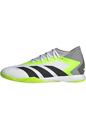 adidas Predator Accuracy.3 Indoor Boots, Scarpe da Calcio Unisex-Adulto, Cloud White/Core Black/Lucid Lemon, 44 2/3 EU