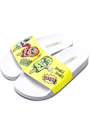 THE WHITE BRAND Polo, Sandali Punta Aperta Unisex-Bambini, Giallo (Neon Yellow Neon Yellow), 30 EU