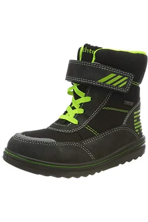 Richter Kinderschuhe Snow 2788-8171, Stivali da Neve, 9900black/akz.n.Yellow, 25 EU