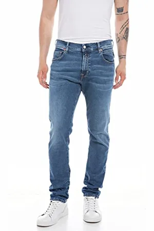 Replay Jeans Uomo Mickym Slim Fit Hyperflex Elasticizzati, Blu (Medium Blue 009), W30 x L32