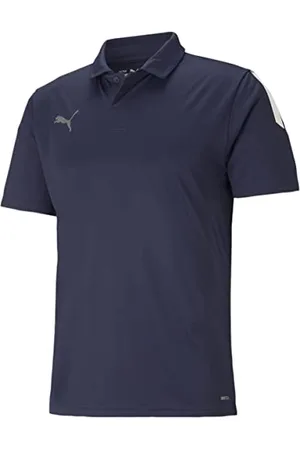 PUMA Teamliga Sideline Polo, Peacoat Bianco, L Uomo