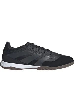 adidas Predator League Football Boots Indoor, Scarpe da Calcio Unisex-Adulto, Core Black/Carbon/Gold Met, 43 1/3 EU