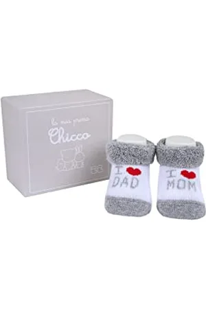 chicco Scatola con babbucce, Calze Unisex 0-24, , taglia unica