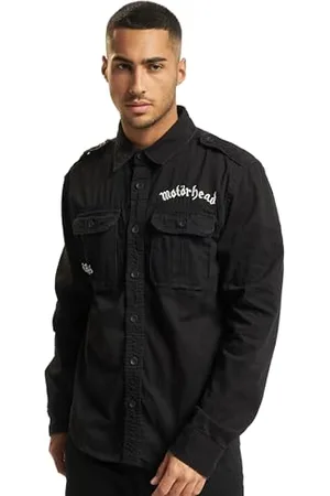 Brandit Motörhead Vintage Shirt Long S, Uomo, black, M
