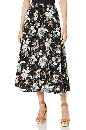 Urban classics Gonna da Viscose Midi Donna, (Black Tropical), L