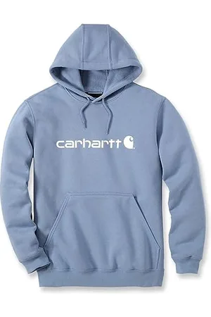 Carhartt Felpa Vestibilità Ampia, Media Pesantezza, Con Grafica Del Logo, Uomo, (Skystone), XXL
