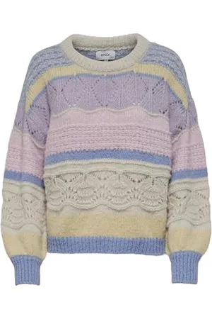 ONLY Onladina Life L/S-Pullover Ex Knt Maglione, Birch/Modello: Come Campione, XS Donna