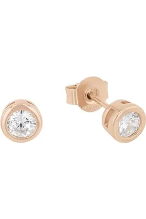 QS by s.Oliver Orecchini a perno Orecchinida Donna in Argento sterling 925, con zirconi sintetici, 0,6 cm, color , Forniti in confezione regalo per gioielli