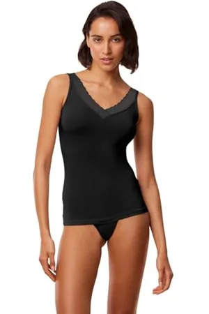 Triumph Donna Feel of Modal Tank Top, Shirt, Black, L