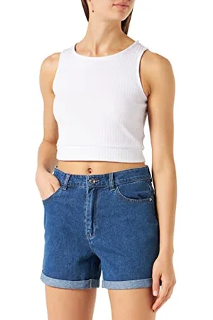 ONLY Onllega Life HW Mom Shorts Box Pantaloncini, , XS Donna