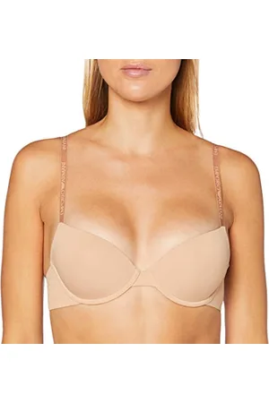 Emporio Armani Push Up Bra Basic Bonding Microfiber, Reggiseno Push-Up Donna, (Nude Pink), 34C