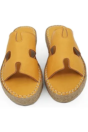 Bonateks Derbtrlky100278, Sandali con Zeppa Donna, Colore: Arancione, 38 EU