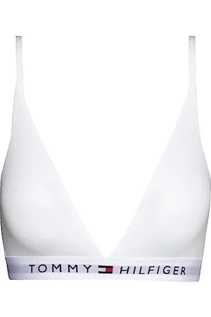 Tommy Hilfiger Reggiseno a Triangolo Donna Elasticizzato, (White), S
