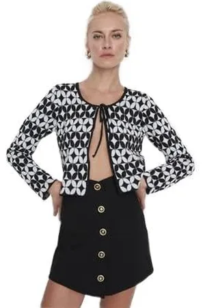 Trendyol Cardigan Donna Slim Standard Scollo a V Maglieria Maglione