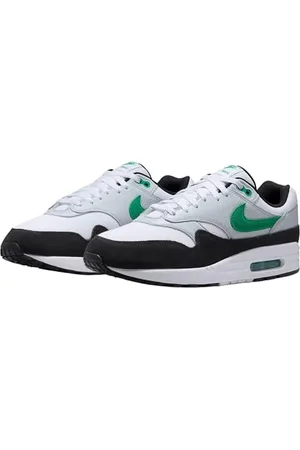 Nike Air Max 1, Sneaker Uomo, Vernice Bianca/Verde Platino, 45 EU