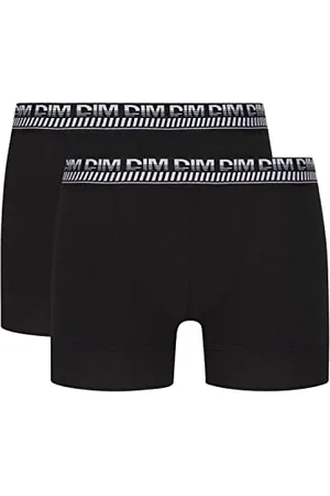 Dim Boxer Stay and Fit In Cotone 3D Flex Uomo x2, Nero, M