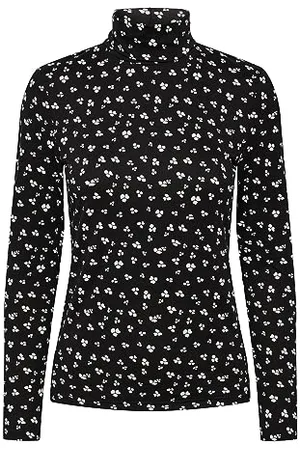 Pieces® Pcnala LS High Neck Top BC Maglia a Maniche Lunghe, , L Donna