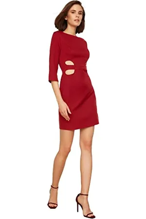 Trendyol Abito da Donna con Dettagli in Vita Casual, , 44