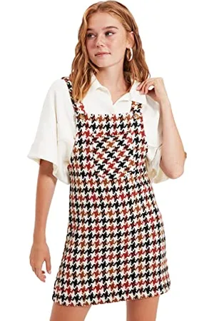 Trendyol Woman Young Midi A-Line Square Collar Woven Dress Vestito, , 40 Donna
