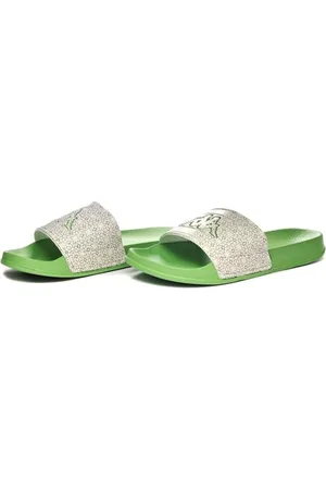 Kappa Coll Gale, Flip-Flop Unisex-Adulto, Green/Beige, 42 EU