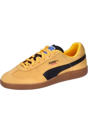 PUMA Handball, Indoor Court Shoe Unisex-Adulto, Sun Stream Black-Caramel Latte, 40 EU