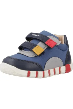 Geox B Iupidoo Boy C, Scarpe da Ginnastica Bimbo 0-24, Blu (Dk Blue Navy), 18 EU