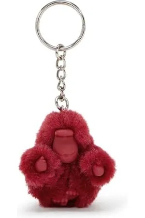 Kipling MONKEYCLIP XS KH, Portachiavi extra piccolo a forma di scimmia, 2.5 x 80 x 38 cm, (ROSSO)