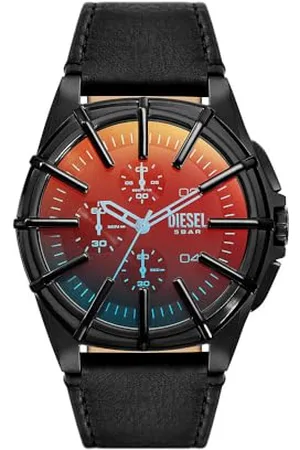 Diesel Orologio Cronografo Quarzo Uomo con Cinturino in Pelle DZ4658