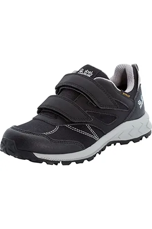 Jack Wolfskin Woodland Texapore Low VC K, Scarpe da Ginnastica, Fantasma Grigio, 34 EU