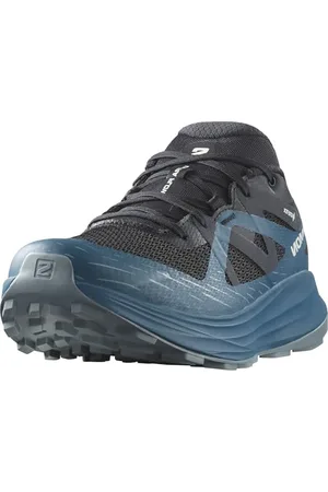 Salomon Ultra Flow Gore Tex Scarpe Impermeabili da Trail Running da Uomo, Resistenza alle intemperie, Ammortizzazione dalla strada ai trail, Black/Deep Dive/Trooper, 44 2/3 EU