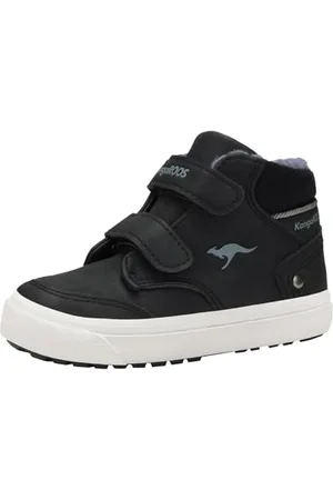 KangaROOS KAVU Primo V, Scarpe da Ginnastica Unisex-Bambini, Jet Black/Steel Grey, 22 EU