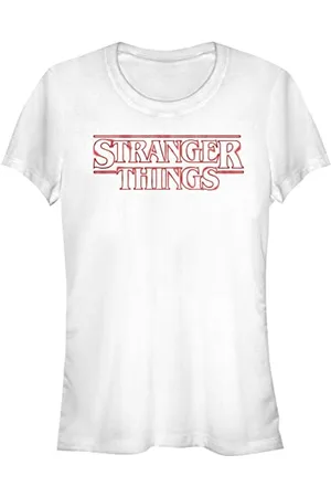 Stranger Things Stranger Neon Logo Short Sleeve T-Shirt, , M Women