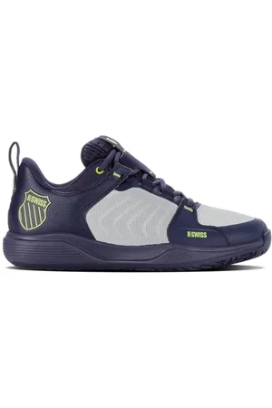 K-Swiss Performance Ultrashot Team, Scarpe da Tennis Uomo, Peacoat/Gray Violet/Lime Green, 41.5 EU