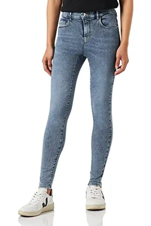 ONLY Onlrain Mid Waist Skinny Ank Acid Pim Jeans, , (S) W x 32L Donna