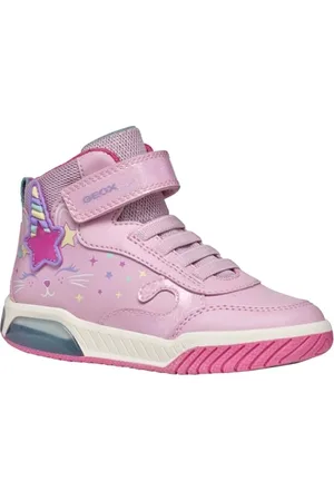 Geox J INEK Girl B, Scarpe da Ginnastica, Pink/Multicolor, 25 EU