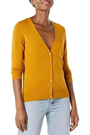 Amazon Cardigan Leggero Girocollo (Disponibile in Taglie Forti) Donna, , XL