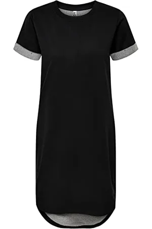 JDY Ivy S/S Dress Jrs Noos, Vestito casual Donna, (Schwarz), L