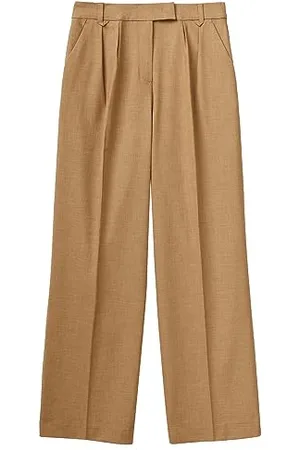 Benetton Pantalone 4962df03y, Pantaloni Donna, Marrone Chiaro 94A, 38