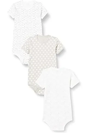 CARE LABEL Body LS - AOP (3-pack), Body Neonato Manica Corta Unisex - Bimbi 0-24, (142), 0-1 mesi