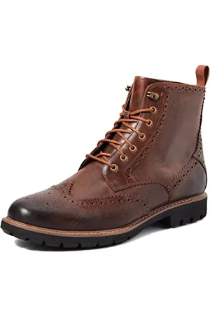 Clarks Batcombe Lord, Stivali da Motociclista Uomo, Marrone (Dark Brown), 41 EU