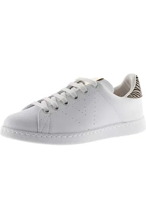 victoria 1125260-WOMEN Sneaker Tenis Effetto Pelle con Tacco di Stampa Zebra a Collo Basso Donna 36
