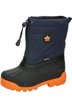 LICO Turku, Stivali Invernali, Marine/Orange, 32 EU