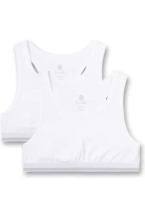 Sanetta Bustier im Doppelpack Weiß Reggiseno Sportivo, , 14 Anni Bambina