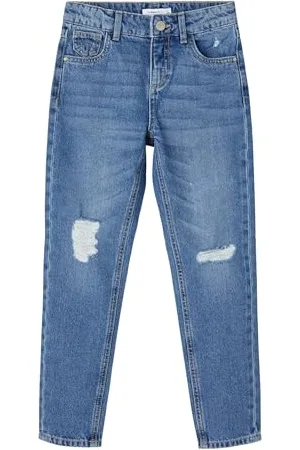 NAME IT Nkfrose Hw Mom An Jeans 1091-Do Noos, Jeans Bambine e ragazze, (Medium Blue Denim), 122