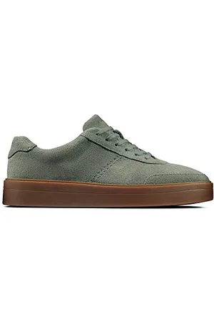Clarks Hero Walk, Scarpe Stringate Derby Bambina, Beige (Sage Suede Sage Suede), 35.5 EU