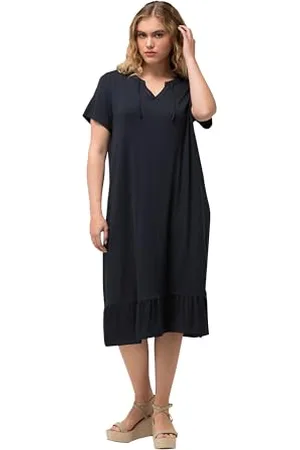 Ulla Popken Abito Midi in Jersey Vestito, , 56-58 Donna